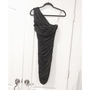 NWT Halston Ruched Bodycon Dress